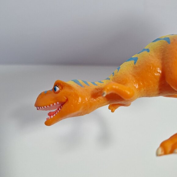 Dinosaur Train 116 Dolores T Rex Orange Blue Stripes 6" Learning Curve - Picture 9 of 16